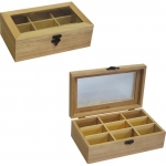 ΚΟΥΤΙ ΞΥΛΙΝΟ ΜΕ 9 ΧΩΡΙΣΜΑΤΑ (12x20x7εκ.) 24172