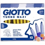 ΜΑΡΚΑΔΟΡΟΙ GIOTTO TURBO MAXI 12ΧΡΩΜΑΤΩΝ ΚΙΤΡΙΝΟΙ 456002