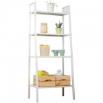Ραφιέρα-βιβλιοθήκη 35982-00 με 4 επίπεδα λευκή Υ147x60x35εκ.