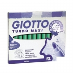 ΜΑΡΚΑΔΟΡΟΙ GIOTTO TURBO MAXI 12ΧΡΩΜΑΤΩΝ ΠΡΑΣΙΝΟΙ 456018