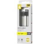 Καλωδιο Φορτισης 1m & Data MICRO USB 2.0 TYPE C ΜΑΥΡΟ