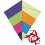 Χαρταετός πολύχρωμος με σπάγγο και τσάντα αποθήκευσης, 88x82εκ. 28013