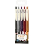 ΣΕΤ 5 ΣΤΥΛΟ ZEBRA Sarasa CLIP GEL Vintage Colors 0.5