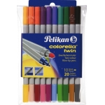 ΜΑΡΚΑΔΟΡΟΣ PELIKAN COLORELLA TWIN 10τεμ.
