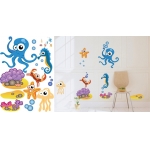 ΑΥΤΟΚΟΛΛΗΤΑ ΤΟΙΧΟΥ Walldecor 50Χ70εκ. ΖΩΑΚΙΑ ΤΗΣ ΘΑΛΑΣΣΑΣ