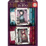 ΠΑΖΛ GORJUSS EDUCA 2X100 RAPUNZEL & LITTLE RED RIDING HOOD 17822