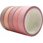 Αυτοκόλλητες κορδέλες, αποχρώσεις Cherry blossoms, 5 τεμ. (35908-04)