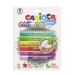 ΚΟΛΛΑ CARIOCA 42111 NEON GLIT.GLUE 6ΤΕΜ 10,5ml CN