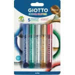 ΚΟΛΛΑ GLITTER METTALIC GIOTTO ΣΕΤ 5 ΧΡΩΜΑΤΩΝ (Χ10,5ml)