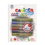 ΚΟΛΛΑ CARIOCA 42112 MIX GLIT.GLUE 6ΤΕΜ 10,5ml CN