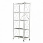 ΡΑΦΙΕΡΑ ΝΕΧΤDECO 32818 λευκή μεταλλική αναδιπλούμενη με 5 ράφια (Υ162x72x36εκ.)