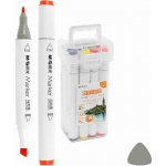 ΜΑΡΚΑΔΟΡΟΙ ΖΩΓΡΑΦΙΚΗΣ M&G ΜΕ 2ΜΥΤΕΣ ΣΥΣΚ. 12ΤΕΜ. APMV0905