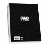 ΤΕΤΡΑΔΙΟ ΣΠΙΡΑΛ Skag Black Basic 17x25 3θ. (9213)