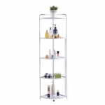 Ραφιέρα γωνιακή πτυσσόμενη Next 18873-00 με 5 ράφια λευκή Υ156x35x38εκ.