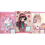 ΤΕΤΡΑΔΙΟ ΚΑΡΦΙΤΣΑ MUST UNICORN-MY BUTTERFLY LUNA Α4 40Φ 3 ΣΧΕΔΙΑ 585204