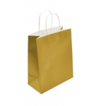 ΣΑΚΟΥΛΑ METRON ΧΑΡΤΙΝΗ ΜΕ ΣΤΡΙΦΤΗ ΛΑΒΗ 26X33X12CM 120GR ΧΡΥΣΗ