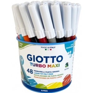 ΜΑΡΚΑΔΟΡΟΙ GIOTTO TURBO MAXI ΧΟΝΤΡΟΙ 48τεμ POT