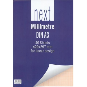 ΜΠΛΟΚ ΜΙΛΙΜΕΤΡΕ Α3 40 ΦΥΛΛΩΝ ΝΕΧΤ