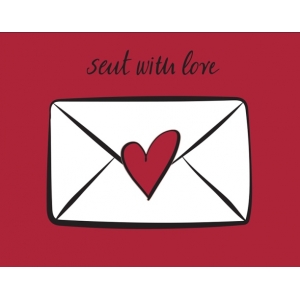 Ευχετήρια Κάρτα Μικρή /Sent With Love (ΡΕΝΕ) ΧΑΡΤΙΝΗ ΠΟΛΗ