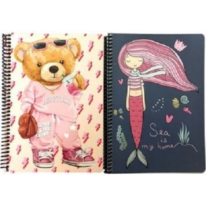 ΤΕΤΡΑΔΙΟ ΣΠΙΡΑΛ 17χ25 2Θ. BMU Bear - Mermaid 357-24402