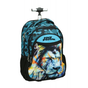 ΤΣΑΝΤΑ TROLLEY No Fear fluo lion 348-45074