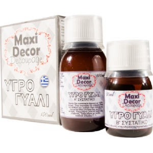 Υγρό Γυαλί Maxi Decor Σετ 100ml & Καταλύτης 50ml (254557)