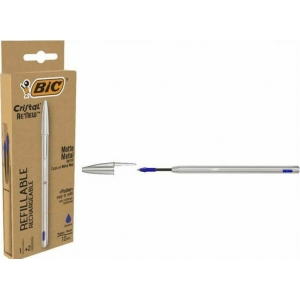 ΣΤΥΛΟ BIC REFILLABLE MATTE METAL 1.0mm + 2 ΑΝΤΑΛΛΑΚΤΙΚΑ (997202)