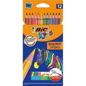 ΞΥΛΟΜΠΟΓΙΕΣ BIC KIDS EVOLUTION Stripes 12τεμ
