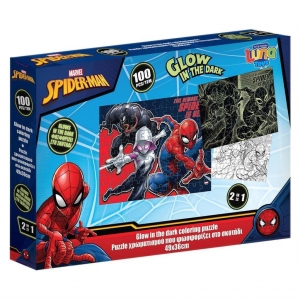 Puzzle Luna Spiderman 508707 glow in the dark 48x34εκ. (100τμχ)