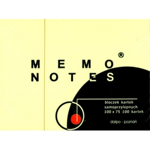 NOTES MEMO 75X100 ΚΙΤΡΙΝΑ 100Φ.