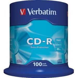 CD-R VERBATIM ΠΑΚΕΤΟ 100TΕΜ. 52Χ700ΜΒ