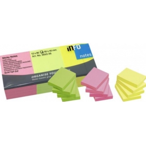 NOTES MEMO 40X50mm ΠΟΛΥΧΡΩΜΑ (12X100Φ.)