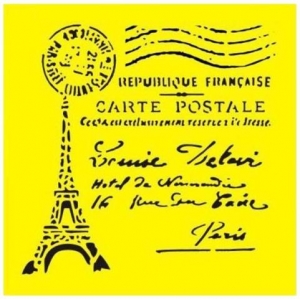 Στένσιλ πλαστικό Eiffel Tower 16x16εκ. (ST0068)