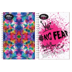 ΤΕΤΡΑΔΙΟ ΣΠΙΡΑΛ 2θεμ. No Fear COLOR TIE DYE QUEEN 348-21402 (17Χ25εκ.)