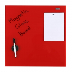 Μαγνητικός γυάλινος πίνακας κόκκινος 40x60εκ. (18796-02)