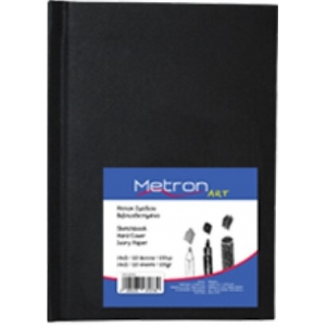 SKETCH BOOK METRON ART 10x15cm 110Φ. 100gr ΜΑΥΡΟ