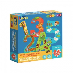 PUZZLE ΑΡΙΘΜΟΙ 1-5 ΜΕ ΤΟΥΣ ΜΥΘΟΥΣ ΑΙΣΩΠΟΥ LUNA 621488