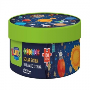 Παζλ Στρόγγυλο Διάστημα Luna Toys 150 Τμχ. 18x11 εκ. 622322