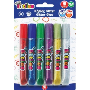 ΚΟΛΛΕΣ GLITTER 12gr 6ΧΡΩΜΑΤΩΝ THE LITTLIES 646026