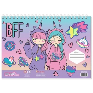 ΜΠΛΟΚ ΖΩΓΡΑΦΙΚΗΣ MUST BEST FRIENDS FOREVER - HELLO RAIN 585957 23X33 40Φ.