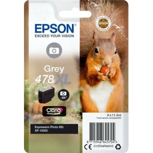 ΜΕΛΑΝΙ EPSON 478XL T04F6 C13T04F64010 Grey 1.2ml