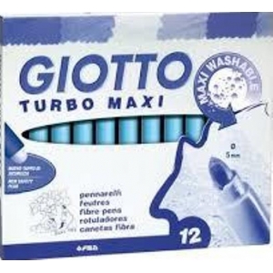 ΜΑΡΚΑΔΟΡΟΙ GIOTTO TURBO MAXI 12ΧΡΩΜΑΤΩΝ ΓΑΛΑΖΙΟΙ 456028