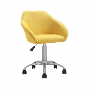 Καρέκλα εργασίας Jasper Υ88-78x54x54 εκ υφασμάτινη, χρώμα χρυσό- πορτοκαλί 13824-05