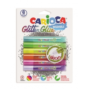 ΚΟΛΛΑ CARIOCA 42111 NEON GLIT.GLUE 6ΤΕΜ 10,5ml CN