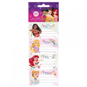 ΕΤΙΚΕΤΕΣ ΑΥΤΟΚΟΛΛΗΤΕΣ DISNEY PRINCESS 20 ΤΜΧ. 5 ΦΥΛΛΑ 563183