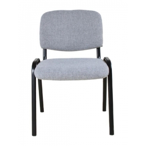 Καρέκλα επισκέπτη, Υ83,5x55x41 σε γκρι χρώμα 13839-03