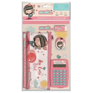  ΣΧΟΛΙΚΟ ΣΕΤ MUST ΜΕ ΚΟΜΠΙΟΥΤΕΡΑΚΙ ΚΑΙ ΚΑΣΕΤΙΝΑΚΙ PVC 6ΤΕΜ MY CUTE GIRL. 584595