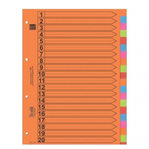 ΔΙΑΧΩΡΙΣΤΙΚΑ Α4 ΧΑΡΤΙΝΑ ΧΡΩΜΑΤΙΣΤΑ 1-20