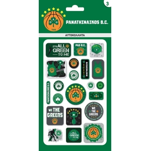 Αυτοκόλλητα Puffy - Παναθηναϊκός Μπάσκετ 3