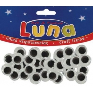 ΜΑΤΑΚΙΑ ΣΤΡΟΓΓΥΛΑ ΚΙΝΟΥΜΕΝΑ 10mm 100ΤΕΜ. LUNA  000601844